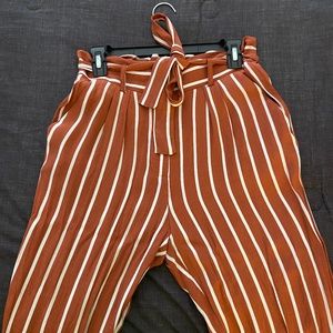 Contemporary Stripe Flowy Pants